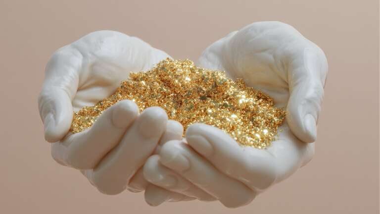 دستانی که چند مثقال طلا را نگه میدارد