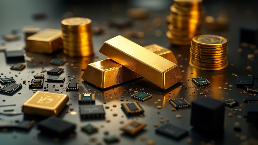 ساختن شمش طلا از ضایعات الکترونیکی
