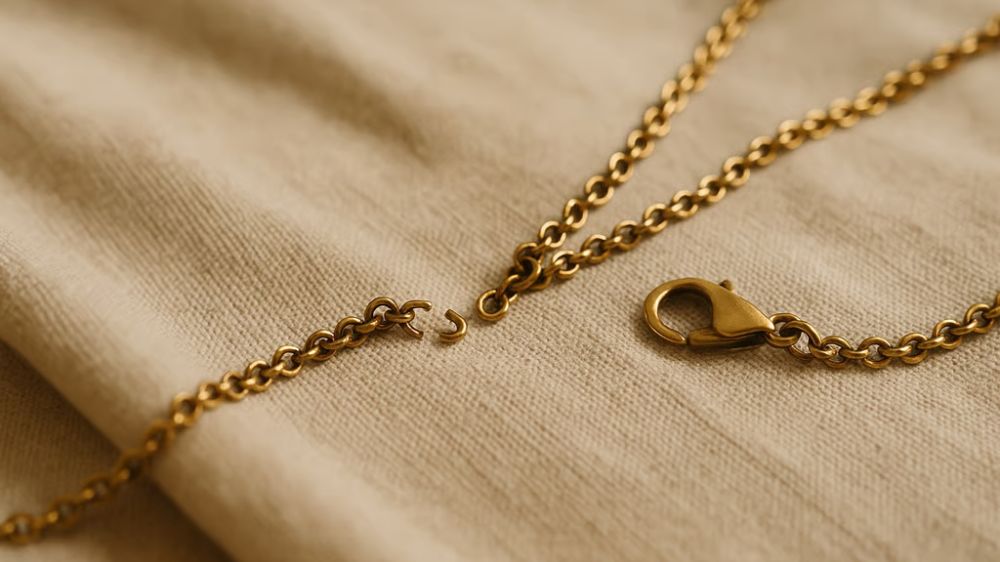 گردنبند طلای شکسته